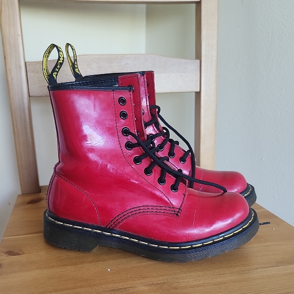 Dr. Martens Red Boots, 6L